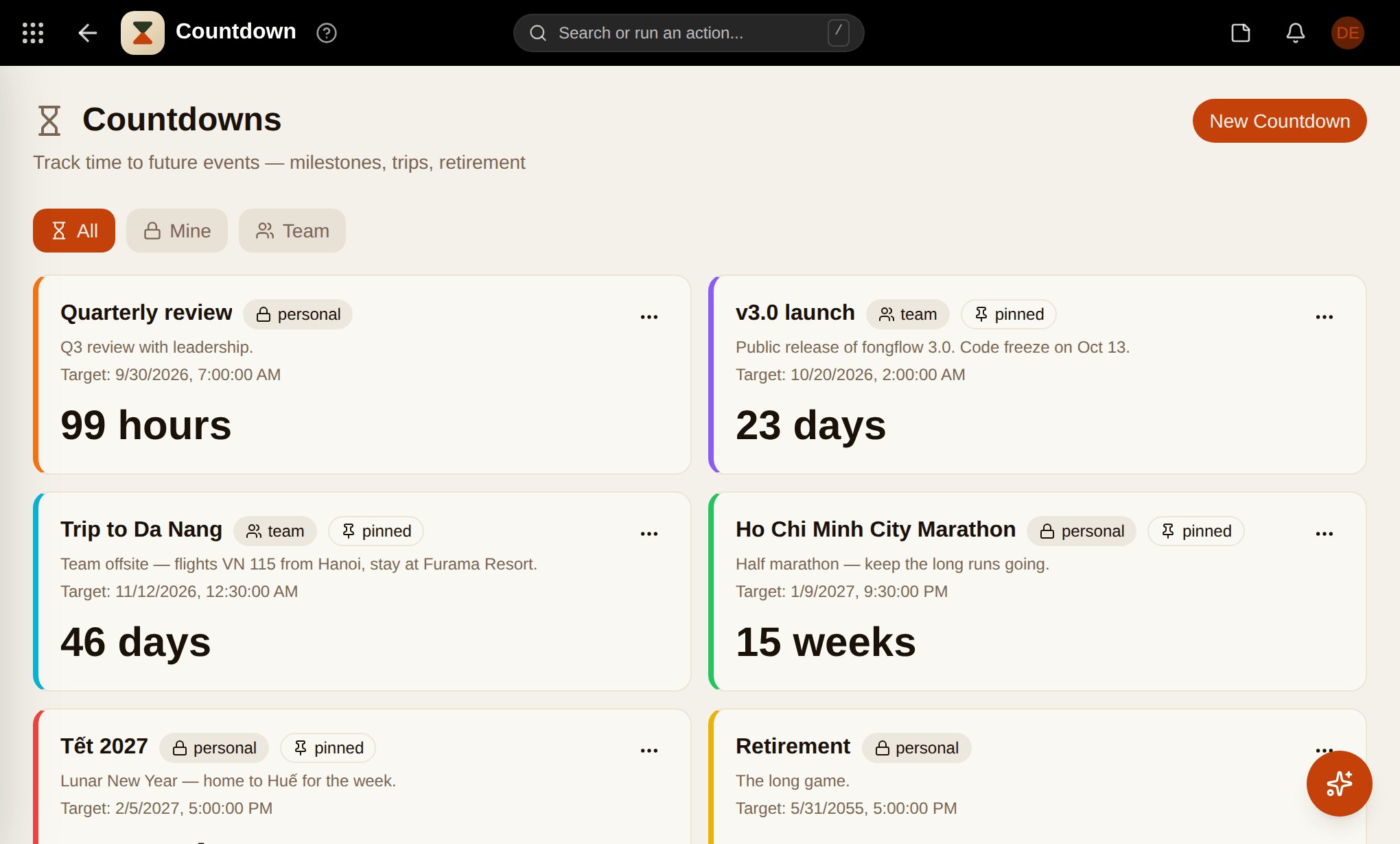 Countdown screenshot