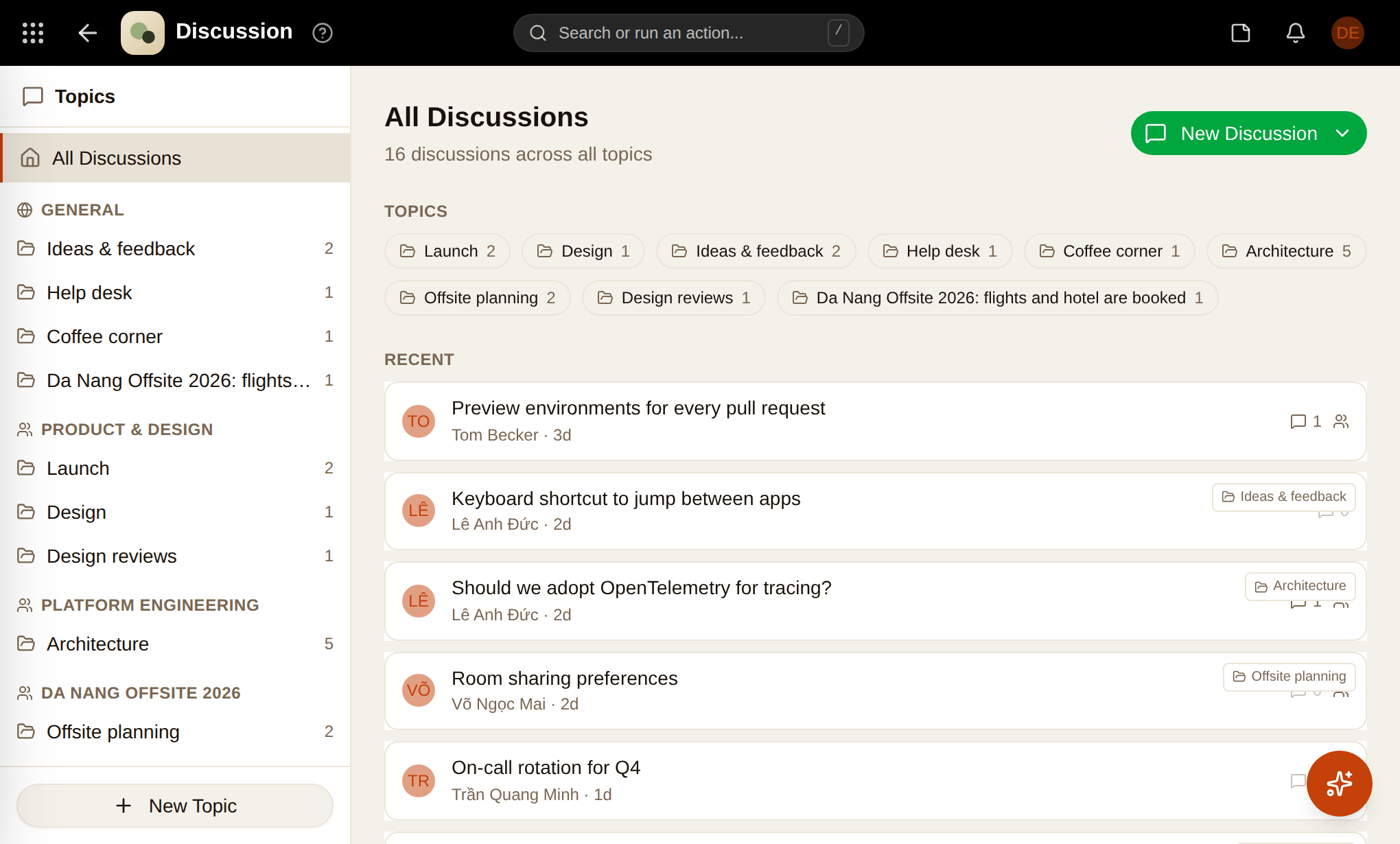 Discussion screenshot