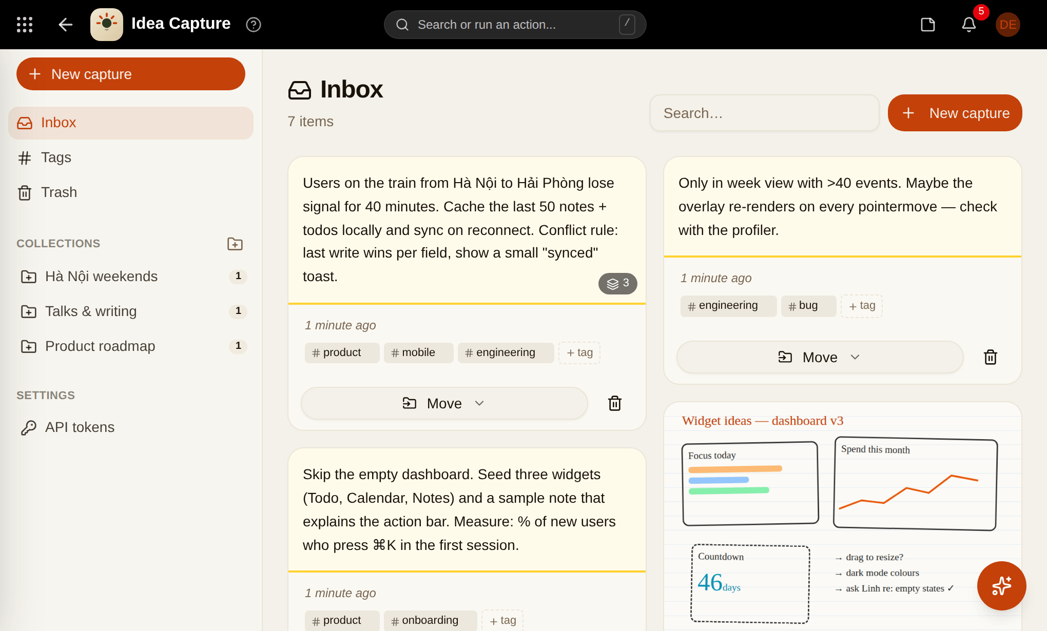Idea Capture screenshot